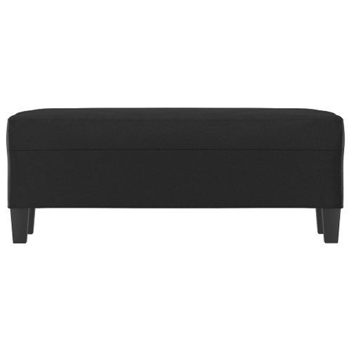 Banc Noir 100x35x41 cm Similicuir - Photo n°3; ?>