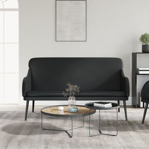 Banc Noir 110x76x80 cm Similicuir - Photo n°2; ?>