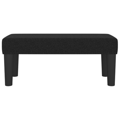 Banc Noir 70x30x30 cm Tissu - Photo n°3; ?>