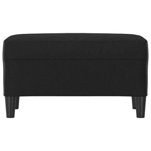 Banc Noir 70x35x41 cm Similicuir - Photo n°3; ?>