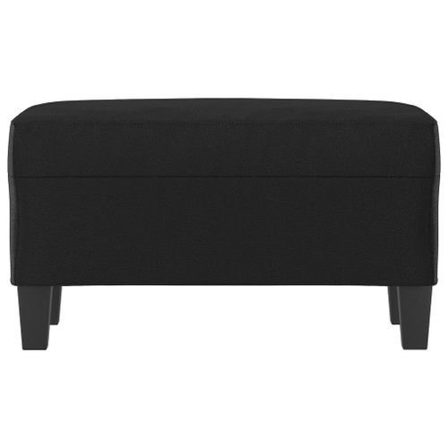 Banc Noir 70x35x41 cm Similicuir - Photo n°3; ?>