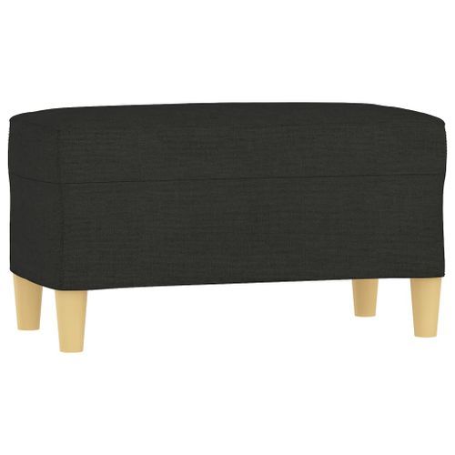 Banc Noir 70x35x41 cm Tissu - Photo n°2; ?>