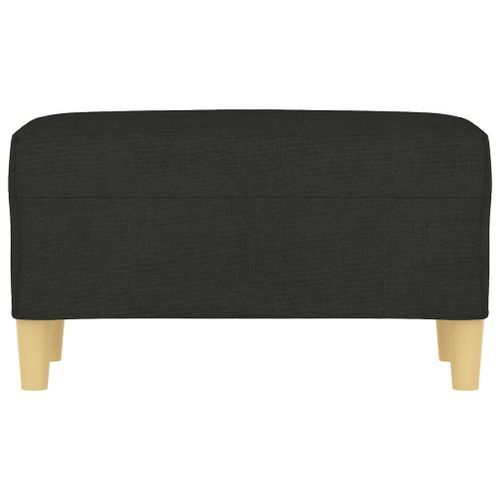 Banc Noir 70x35x41 cm Tissu - Photo n°3; ?>