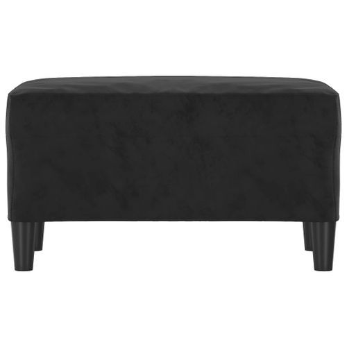 Banc Noir 70x35x41 cm Velours - Photo n°3; ?>