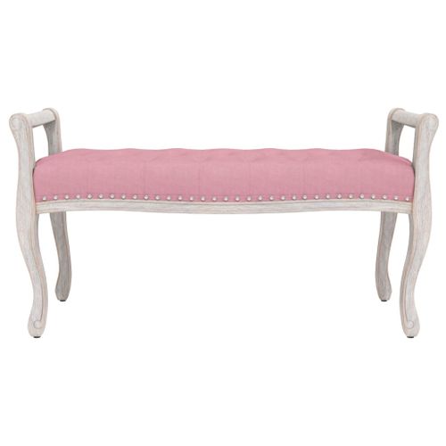 Banc Rose 110x45x60 cm Velours - Photo n°3; ?>