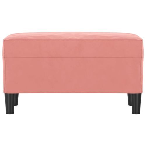 Banc Rose 70x35x41 cm Velours - Photo n°3; ?>