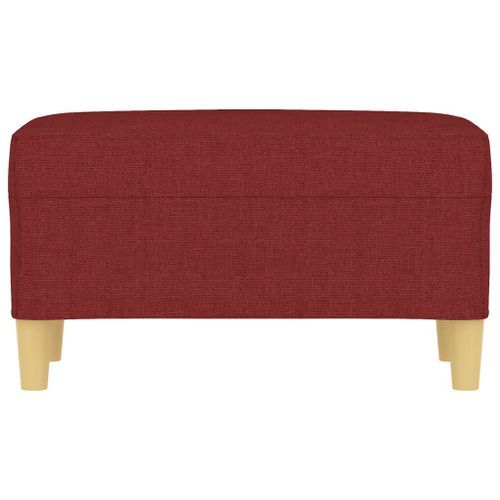 Banc Rouge bordeaux 70x35x41 cm Tissu - Photo n°3; ?>