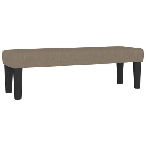 Banc Taupe 100x30x30 cm Tissu - Photo n°2; ?>