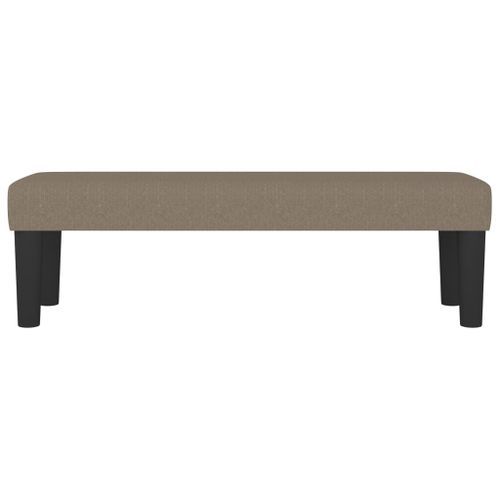 Banc Taupe 100x30x30 cm Tissu - Photo n°3; ?>