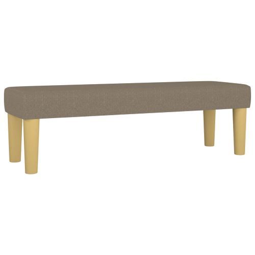 Banc Taupe 100x30x30 cm Tissu - Photo n°2; ?>