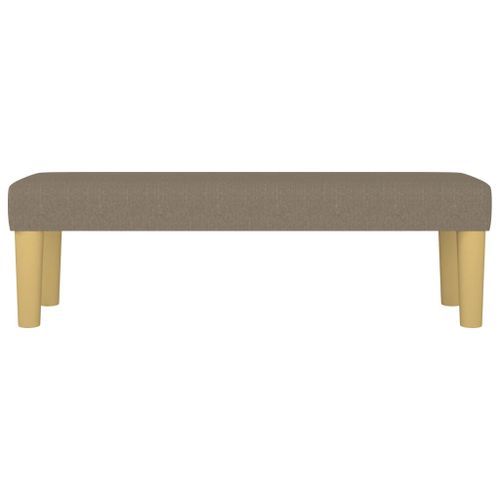 Banc Taupe 100x30x30 cm Tissu - Photo n°3; ?>