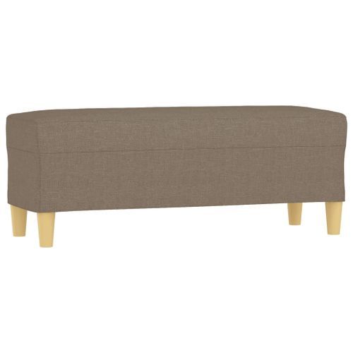 Banc Taupe 100x35x41 cm Tissu - Photo n°2; ?>