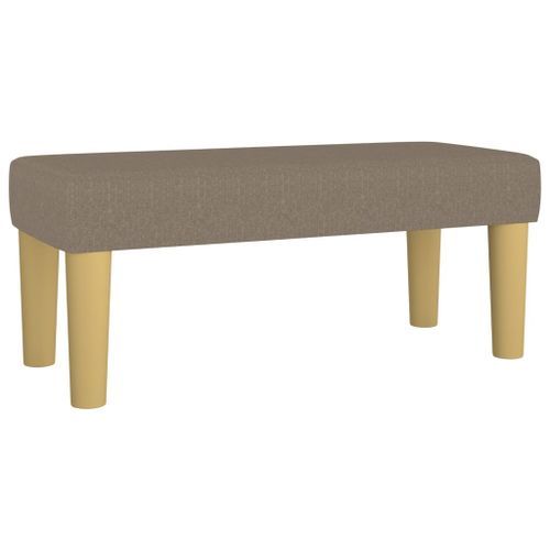 Banc Taupe 70x30x30 cm Tissu - Photo n°2; ?>