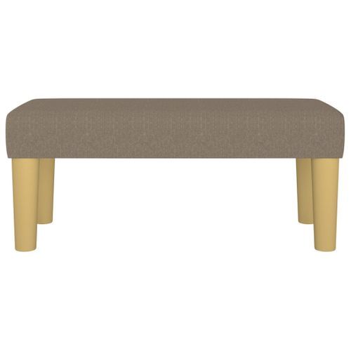 Banc Taupe 70x30x30 cm Tissu - Photo n°3; ?>