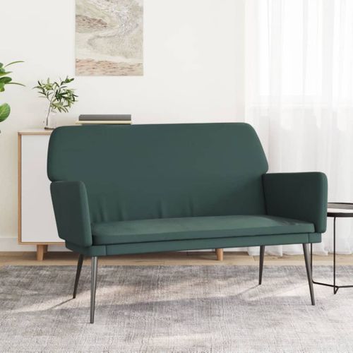 Banc Vert foncé 108x79x79 cm Velours - Photo n°2; ?>