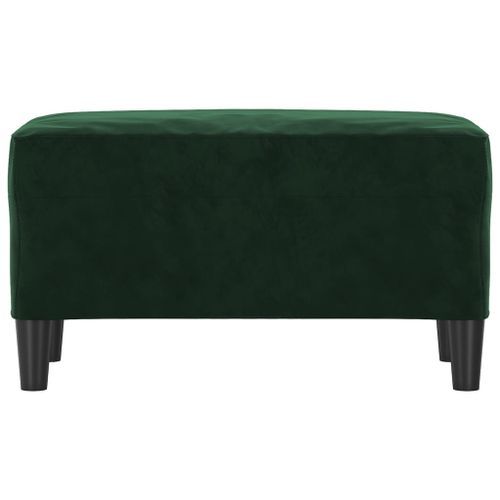 Banc Vert foncé 70x35x41 cm Velours - Photo n°3; ?>