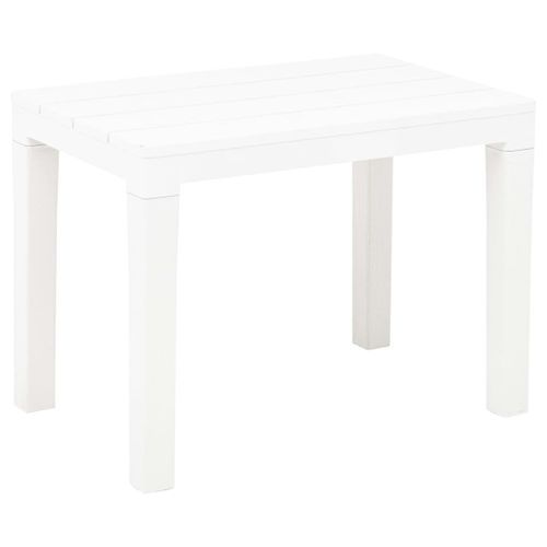 Bancs de jardin 2 pcs Blanc Plastique - Photo n°2; ?>