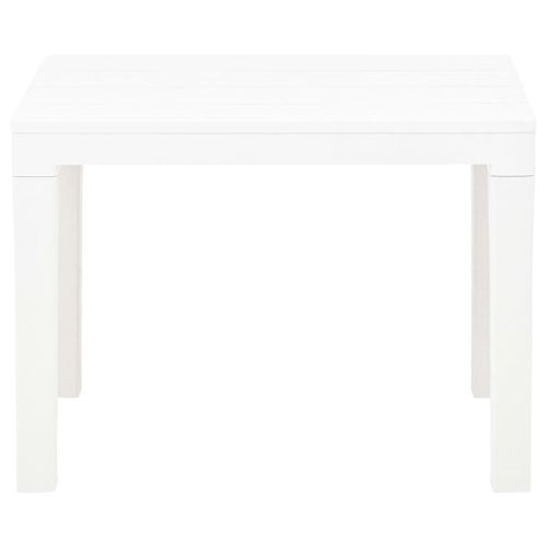 Bancs de jardin 2 pcs Blanc Plastique - Photo n°3; ?>