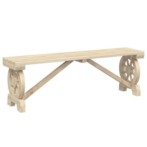 Bancs de jardin 2 pcs bois de sapin massif - Photo n°3; ?>