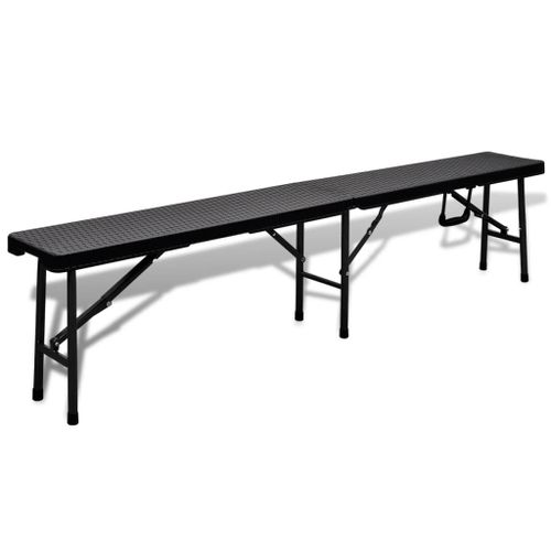 Bancs De Jardin Pliables 2 Pcs 180 Cm PEHD Noir 14 Bancs de jardin pliables 2 pcs 180 cm PEHD Noir - Photo n°2; ?>