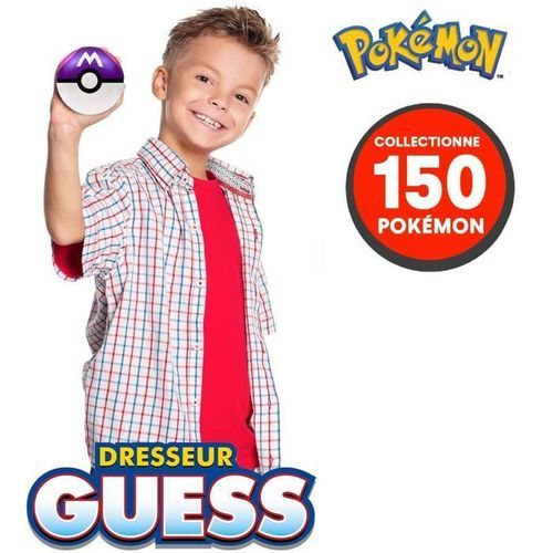 BANDAI Pokémon Dresseur Guess Les aventures de Sacha - Poké Ball - Jeu électronique Interactif - Parle français - Photo n°3; ?>