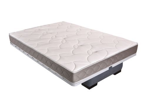 Banquette clic clac tissu 130x190 cm matelas Starbed 13 cm avec coffre de rangement Raka - Photo n°3; ?>