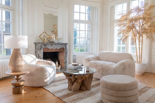 Fauteuil design Kuty - Luxe et douceur avec effet peluche - Photo n°2; ?>