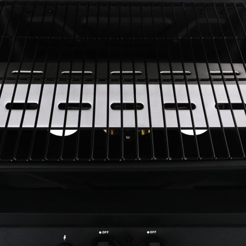 Barbecue à gaz avec table latérale à 3 niveaux Noir - Photo n°2; ?>