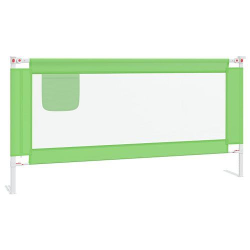 Barrière de sécurité de lit d'enfant Vert 180x25 cm Tissu - Photo n°2; ?>