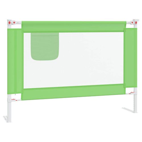 Barrière de sécurité de lit enfant Vert 90x25 cm Tissu - Photo n°2; ?>