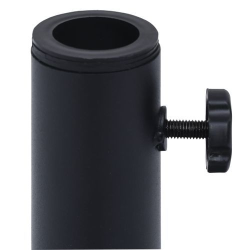 Base de parasol 30 kg Gris foncé Acier et béton - Photo n°3; ?>