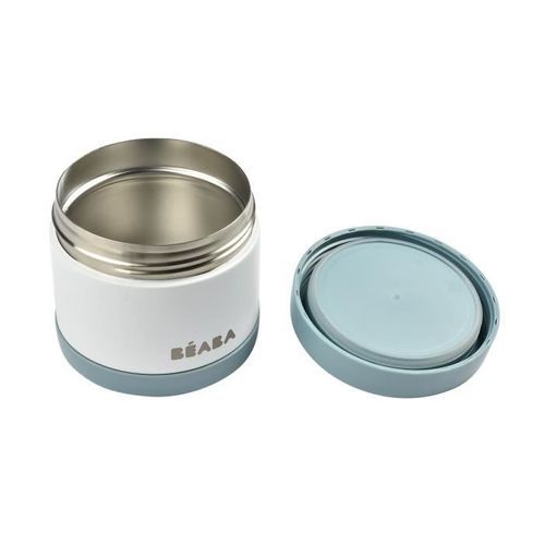 BEABA Portion de conservation inox isotherme 500 ml (baltic blue/white) - Photo n°3; ?>