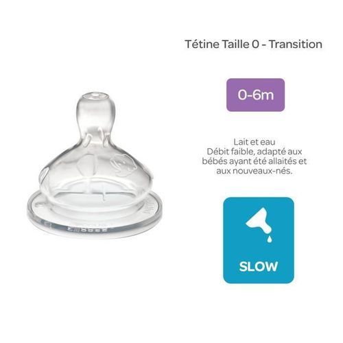 BEBE CONFORT Tétine Emotion Silicone T.0 Transition (x2) - Photo n°2; ?>