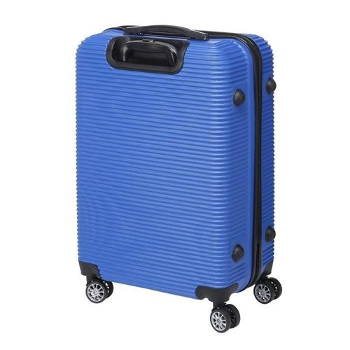 BERENICE Lot de 3 Valises Trolley Rigide ABS - 8 Roues - 50-60-70 cm - Bleu - Photo n°3; ?>