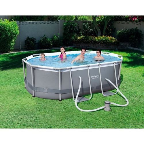 BESTWAY Kit Piscine ovale tubulaire L3,00 x l2,00 x H0,84m - Photo n°2; ?>