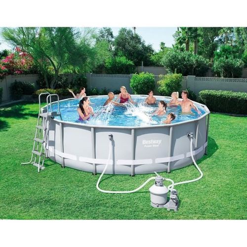 BESTWAY Kit Piscine Tubulaire Ronde Ø4,88xH1,22m - Avec Filtre A Sable 6 BESTWAY Kit Piscine tubulaire ronde Ø4,88xH1,22m - avec filtre a sable - Photo n°2; ?>