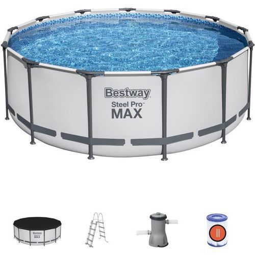 BESTWAY Piscine hors sol ronde Steel Pro Max Pool Set 396x122cm 5618W - Photo n°2; ?>