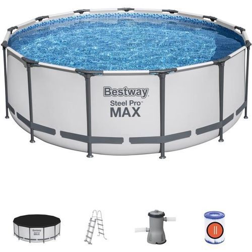 BESTWAY Piscine hors sol ronde Steel Pro Max Pool Set 396x122cm 5618W - Photo n°3; ?>