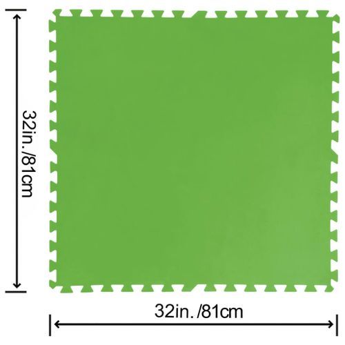 Bestway Protecteurs de plancher Flowclear 9 pcs Vert 5,47 m² - Photo n°3; ?>