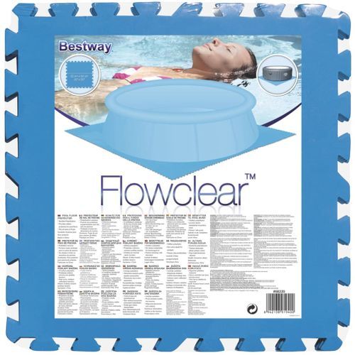 Bestway Protecteurs de sols de piscine 8 pcs bleu 58220 - Photo n°3; ?>