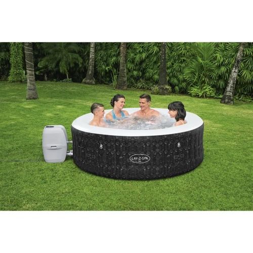 BESTWAY Spa gonflable Lay-Z-Spa RIO, 4/6 places, 196 x 71 cm, 140 jets d'air, diffuseur Chemconnect - Photo n°3; ?>