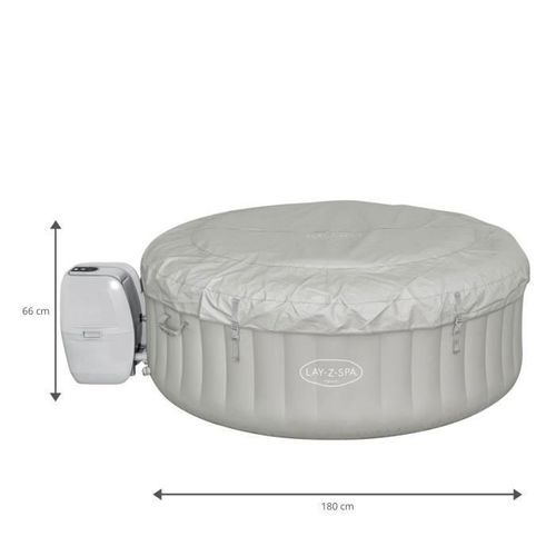 BESTWAY Spa gonflable rond Lay-Z-Spa Tahiti - 2 a 4 personnes - 180 x 66 cm - Photo n°2; ?>