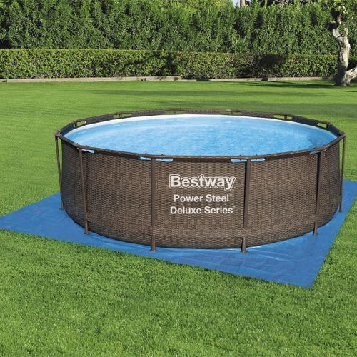 Bestway Tapis de sol pour piscine Flowclear 396x396 cm - Photo n°3; ?>