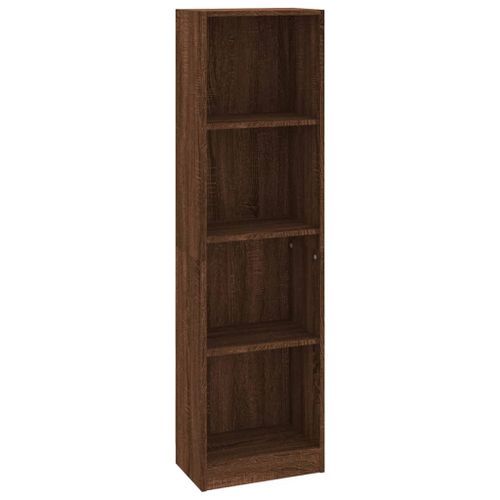 Bibliothèque 4 niveaux Chêne marron 40x24x143cm Bois ingénierie - Photo n°2; ?>