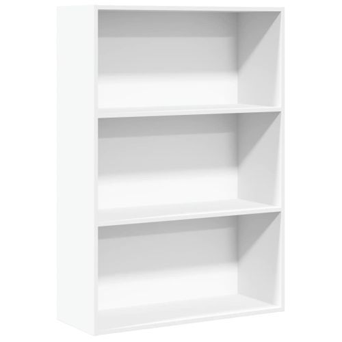 Bibliothèque blanc 80x30x114 cm bois d'ingénierie - Photo n°2; ?>