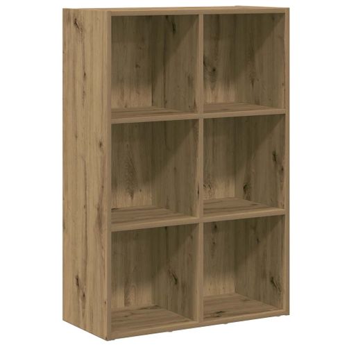 Bibliothèque/Buffet chêne artisanal 66x30x98 cm bois ingénierie - Photo n°2; ?>