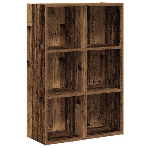 Bibliothèque/Buffet vieux bois 66x30x98 cm bois d'ingénierie - Photo n°2; ?>