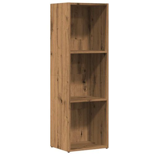 Bibliothèque chêne artisanal 36x30x114 cm bois d'ingénierie - Photo n°2; ?>