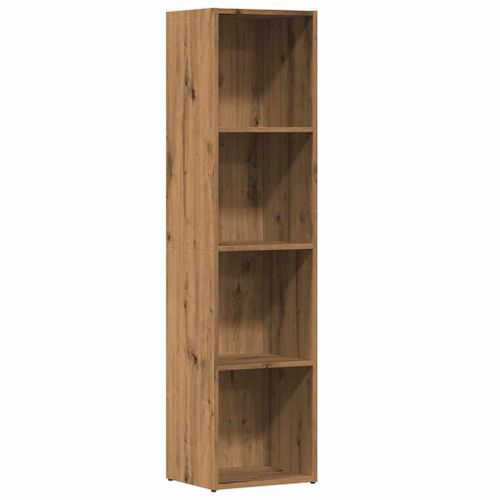 Bibliothèque chêne artisanal 36x30x114 cm bois d'ingénierie - Photo n°2; ?>