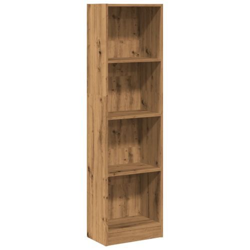 Bibliothèque chêne artisanal 40x24x143 cm bois d'ingénierie - Photo n°2; ?>